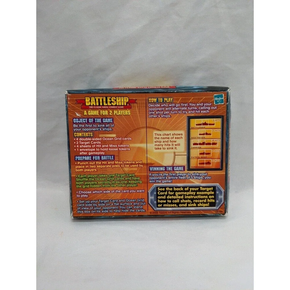 Battleship The Classic Naval Combat Card Game Complete